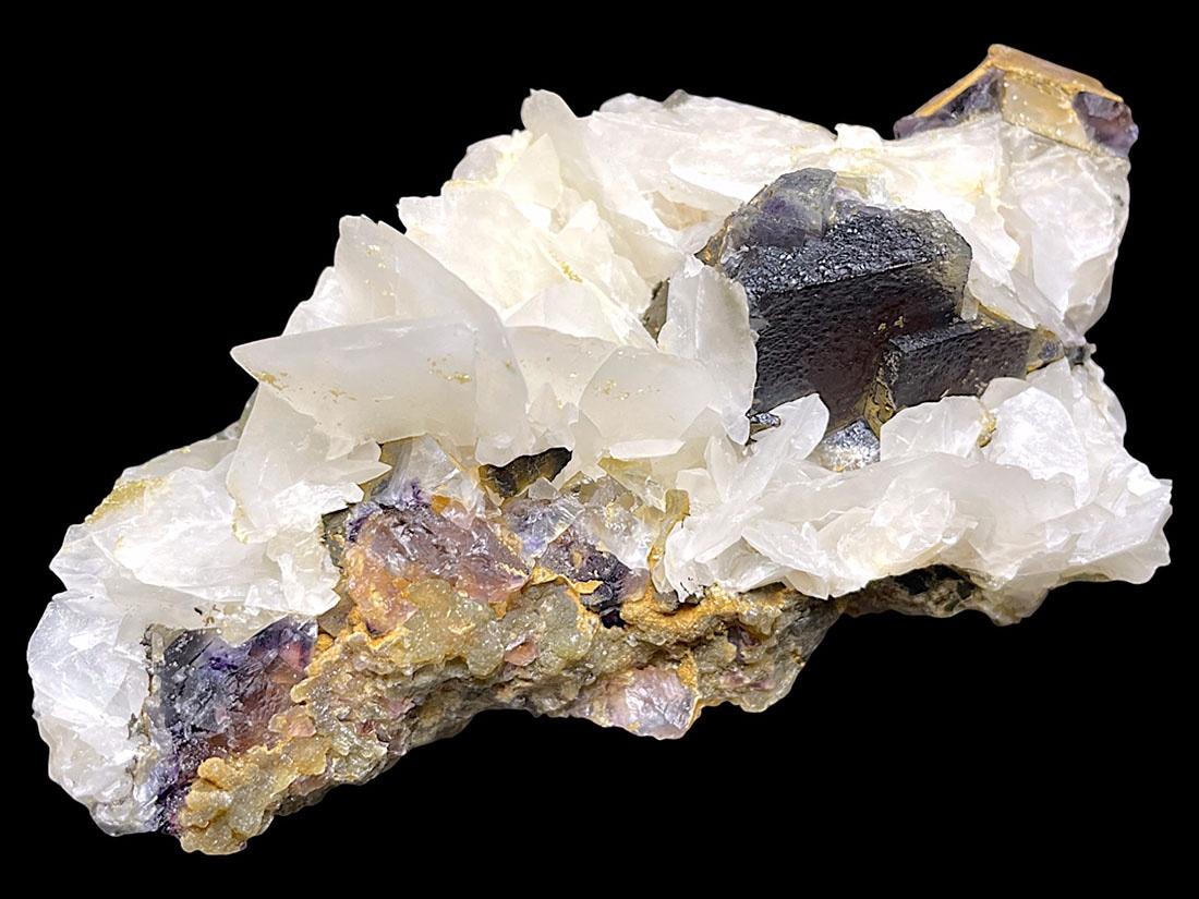 内モンゴル産フローライト(カルサイト共生)/Fluorite (蛍石)