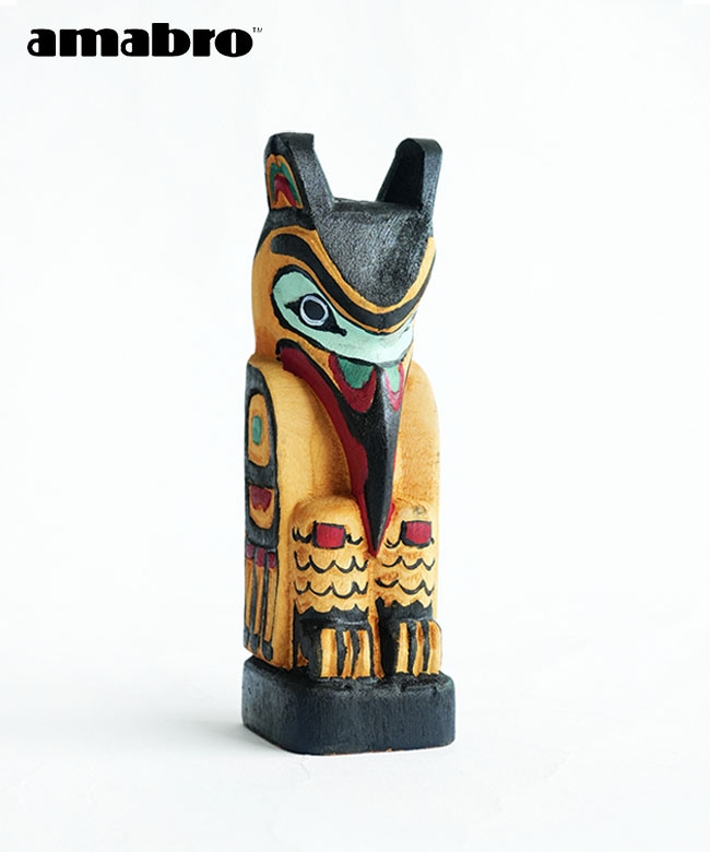 ⓵石材製トーテムポール風彫刻像 約200センチ ②トーテムポール風石材