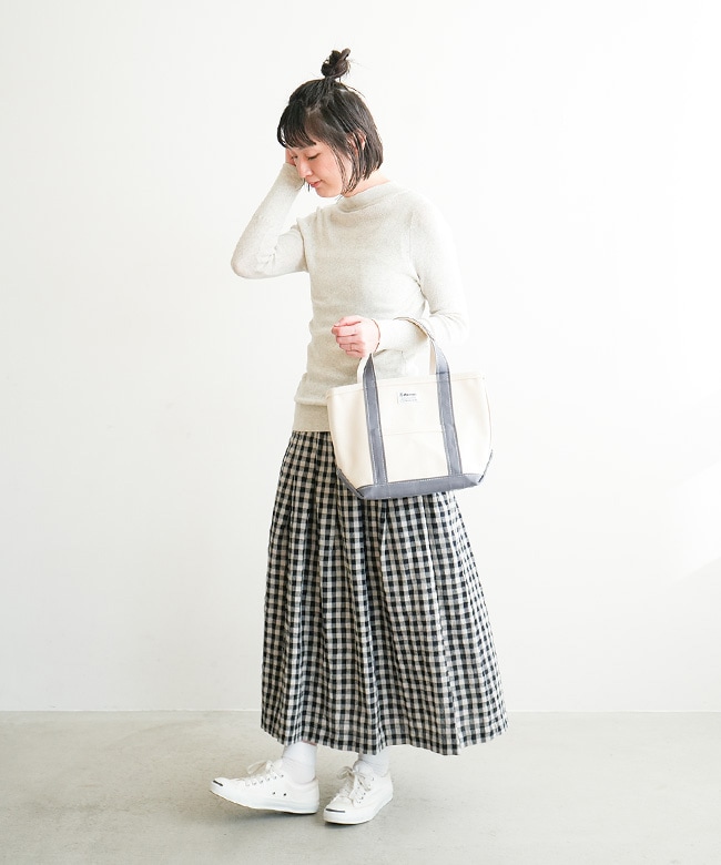 TK19329]tumugu(ツムグ) コットンリブハイネックニット 【メール便対応