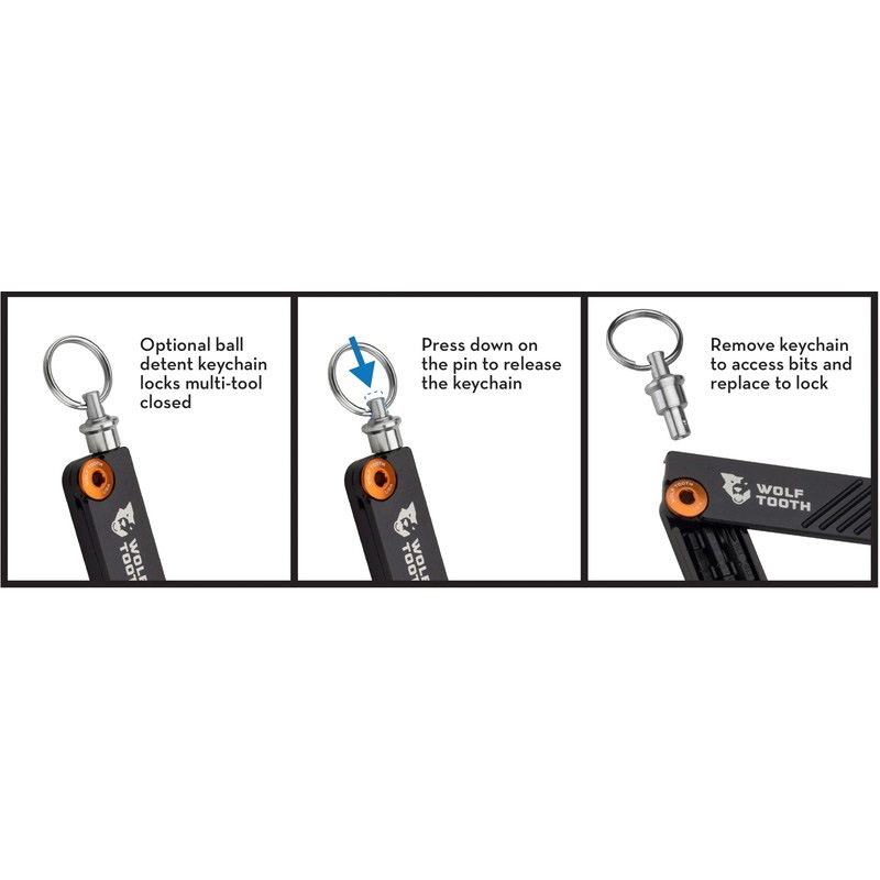 ウルフトゥース 6ビット ヘックスレンチ Multi-Tool with Keyring