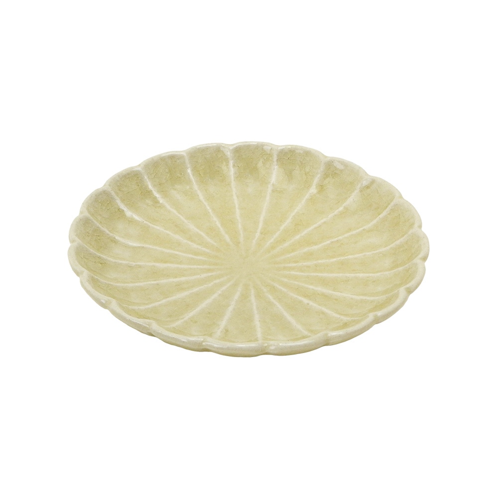 黄瀬戸、竹文中皿5枚