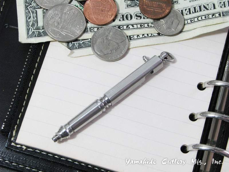 中山 英俊 作 ボルトアクション・ボールペン ミニチュア ステン磨き