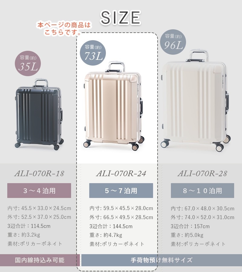 ユアサプライムス.com｜アジアラゲージ スーツケース キャリーボックス