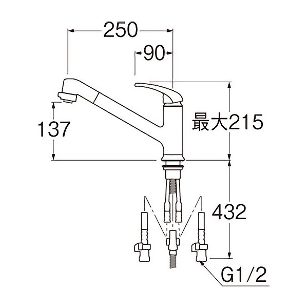 ユアサプライムス.com｜SANEI ワンホールシングルレバースプレー混合栓