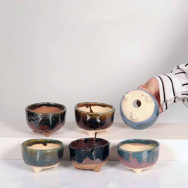 水盤 盆栽鉢 時代水庄園長方水盤水石40x26x3cm 【公式通販】