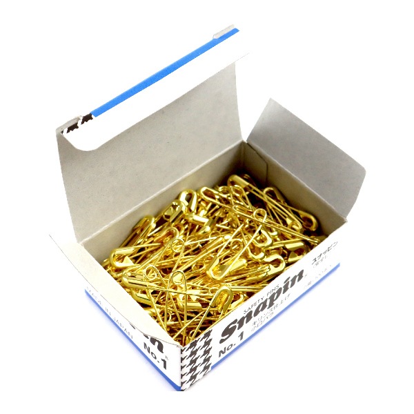 安全ピン 『スナッピン キリンス仕上げ NO.1 全長27mm 小口バラ 1箱