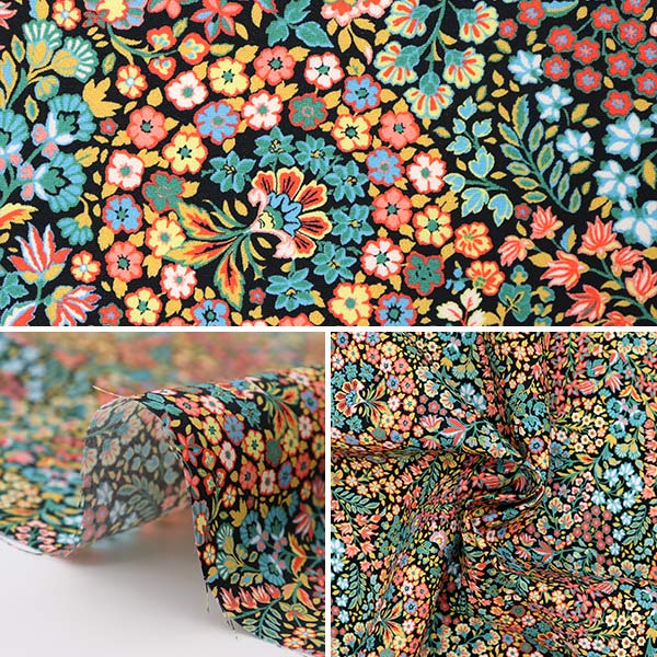 数量5から】 生地 『LIBERTY リバティプリント ナイロンタスランタフタ