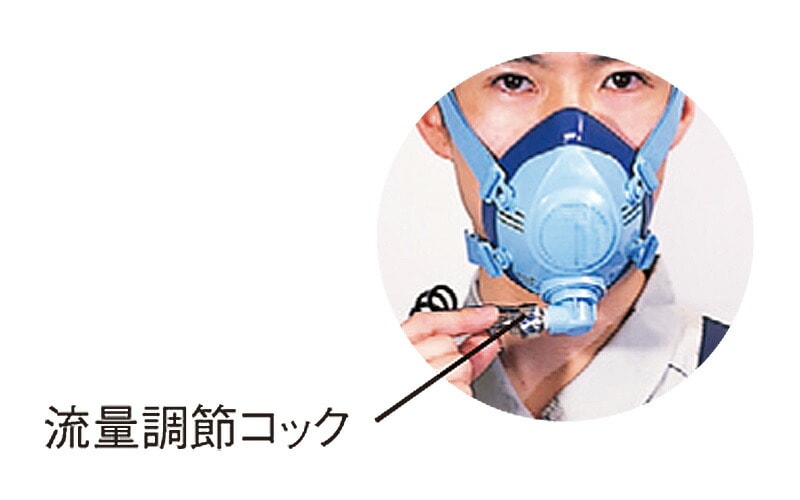 興研 一定流量形エアラインマスク サカヰ式 10号D-Z型 定置式ろ過筒型