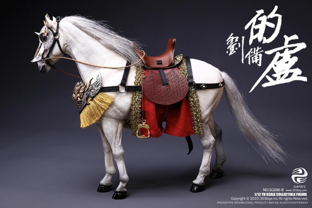 303TOYS 1/12 『三国志』 劉備 玄徳 豪華.Ver 戦馬 的盧 付き SG006-B