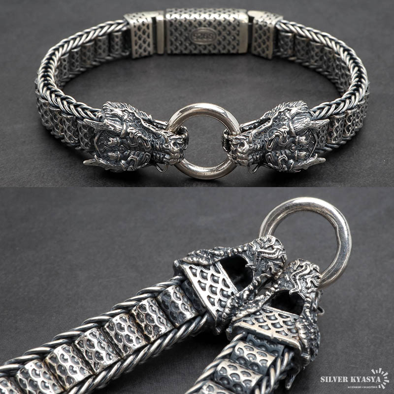 シルバー925 双頭ドラゴンブレスレット [bs262] | スタイルで探す,個性