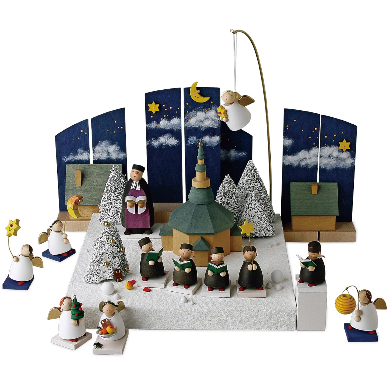 ギュンターライヒェル ミニチュアフィギュア モミの木 雪あり 幹なし