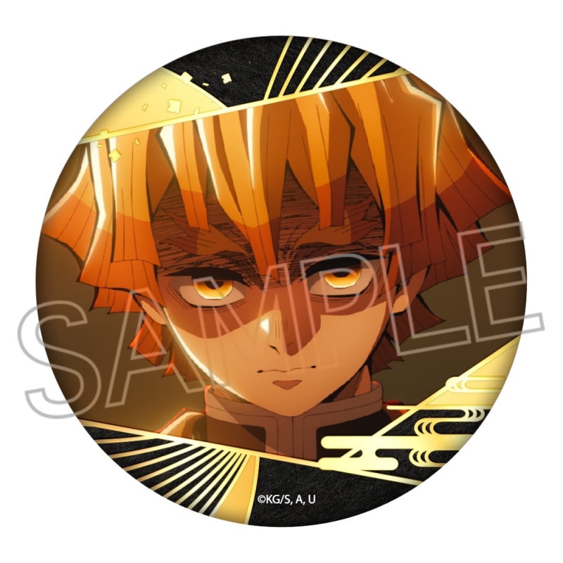 コミケ 鬼滅の刃 C107 WEBSHOPくじ E賞 箔押し缶バッジ 我妻善逸 鬼滅