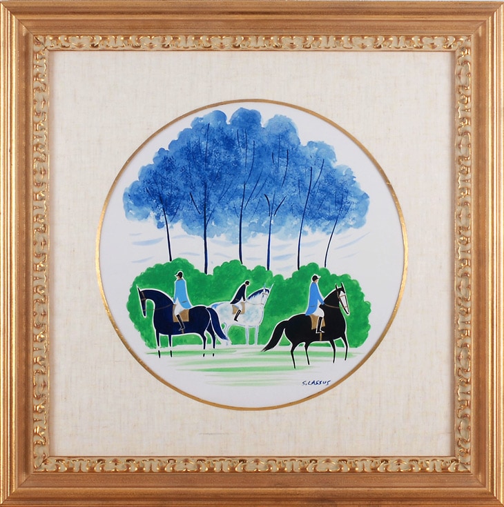 セルジュ・ラシス 「森の乗馬・Ⅰ」 | | アトリエ・ブランカ