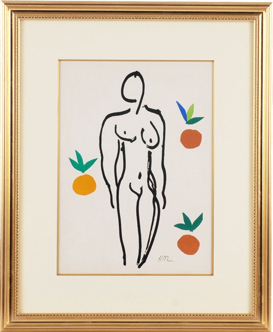 アンリ・マティス Henri Matisse リトグラフ『桃色の裸婦』 アンリ