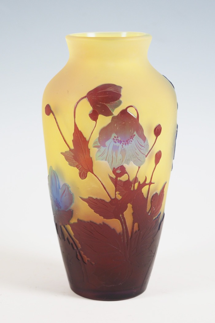 エミール・ガレ tipガレ 花瓶 花入 果実文 エミール・ガレ Tipガレ