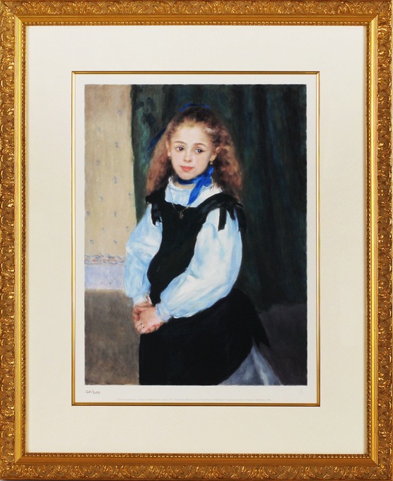 純金アート絵画シリーズコレクション 24K1g ルノワールの少女肖像画 P