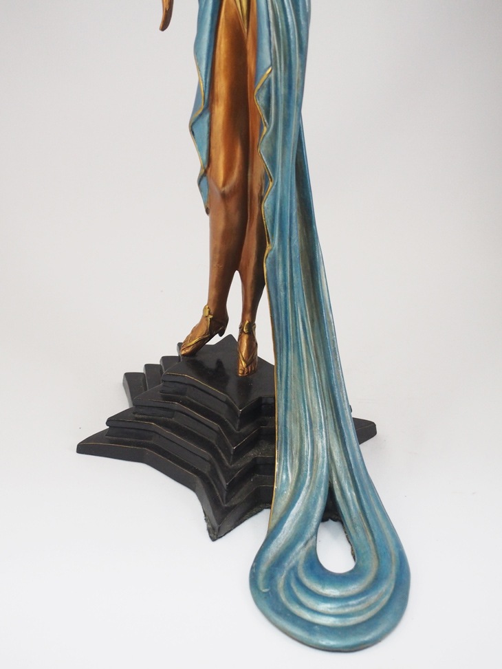 訳あり アールデコ巨匠【エルテ Erte】ブロンズ 人魚像 1988年製作