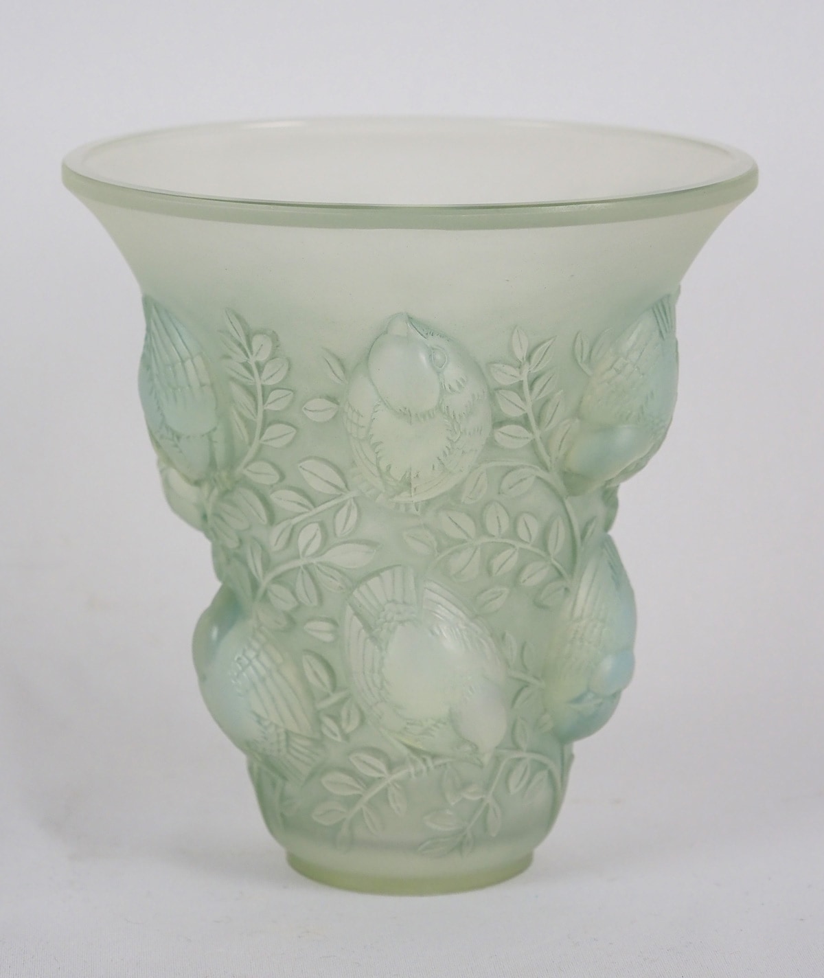 ルネ・ラリック LALIQUE 花瓶 VASE ツル 美品 ルネ・ラリック LALIQUE