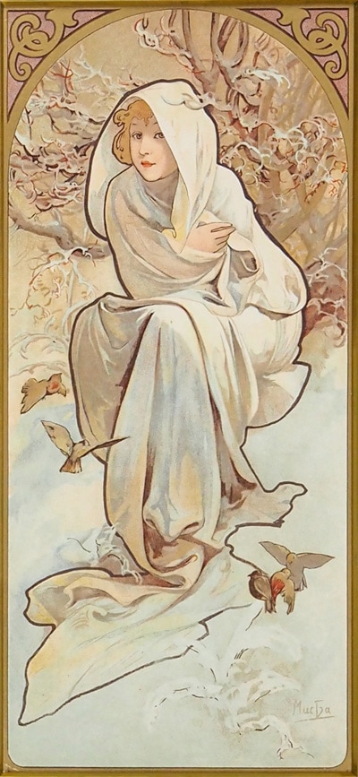 ブロッコリー キャラクター万能ラバーマット アルフォンス・ミュシャ