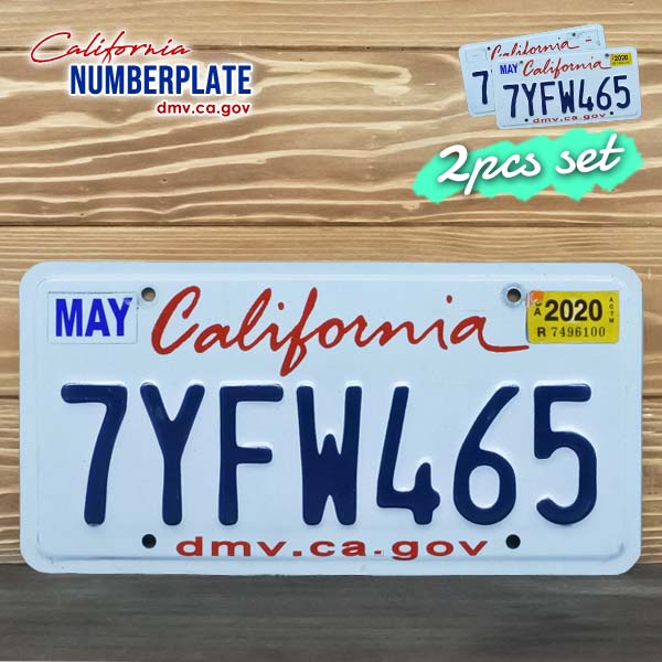 SEMI LOW'カルフォルニアライセンスプレートOld Used' USED品