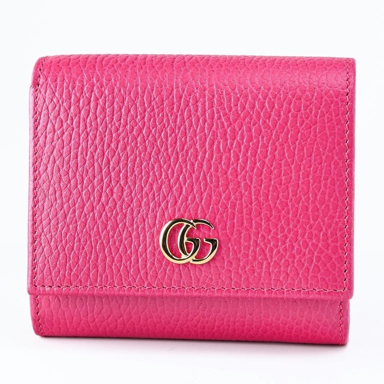 グッチ GUCCI 二つ折り財布 ミニ財布 レディース プチ マーモント
