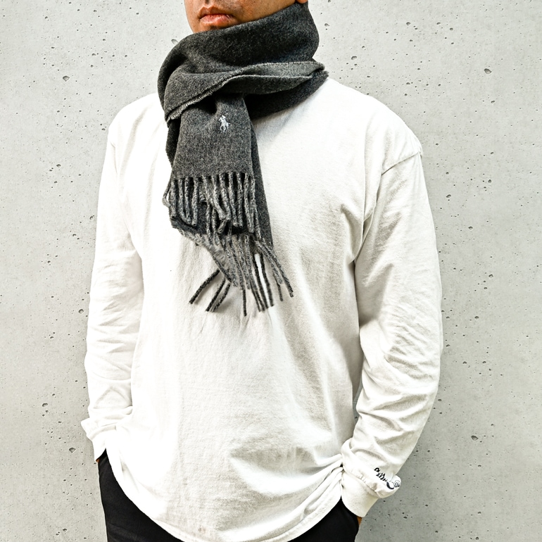 ポロ ラルフローレン POLO RALPH LAUREN マフラー リバーシブル 男女