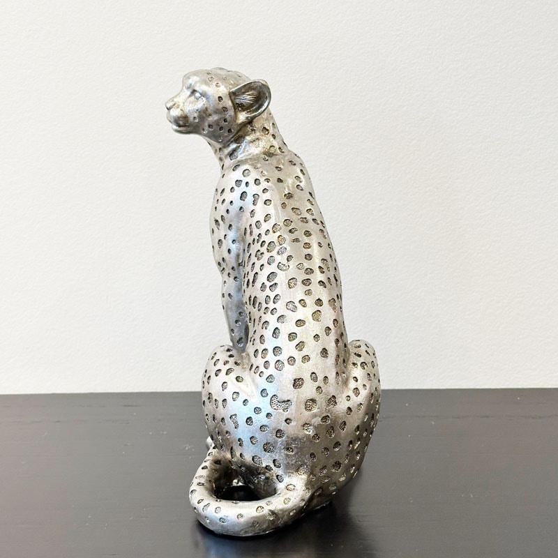 黒豹置物 黒ヒョウ オブジェ 店舗 大型 置物 アート FRP300