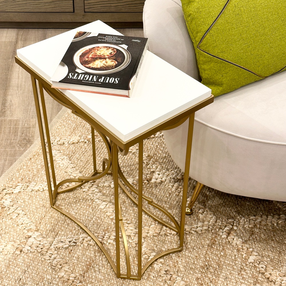 フランス アンティーク サイドテーブル ヨーロッパ 白 マーケット