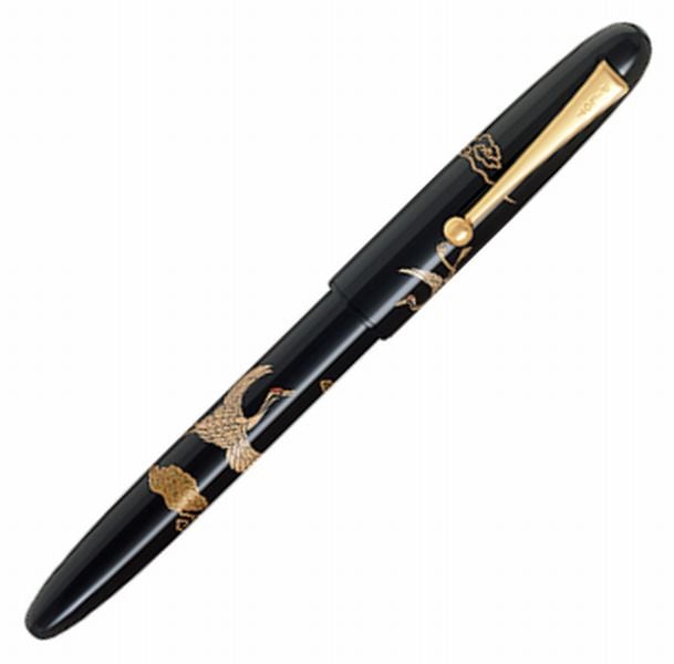 □絶版 未使用近い 1980年製！パイロット（PILOT） 『鶴』 平蒔絵 国光