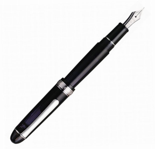 プラチナ万年筆 #3776 センチュリー ブラックインブラック 中字 【公式