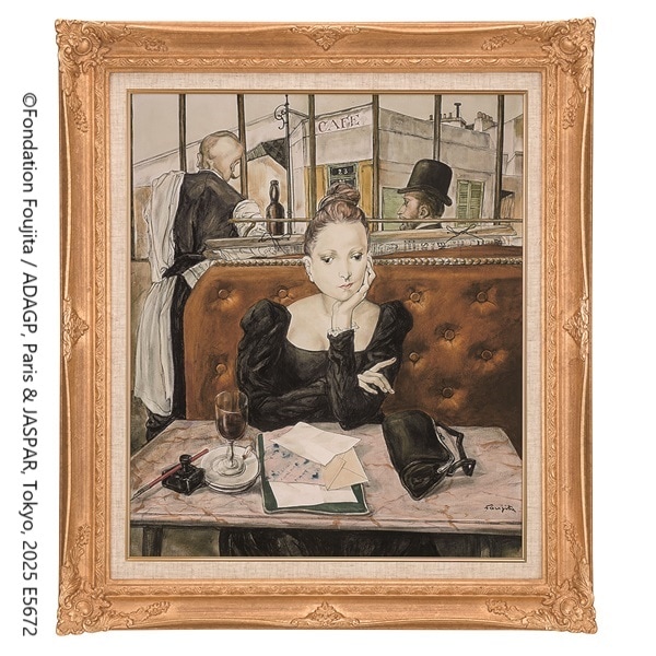 藤田嗣治、美容院、希少な画集より、新品高級額・額装付、状態良好