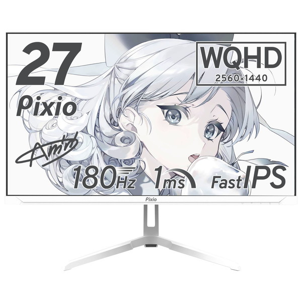 4522327811566 ゲーミングモニター Pixio PX278 Wave / White