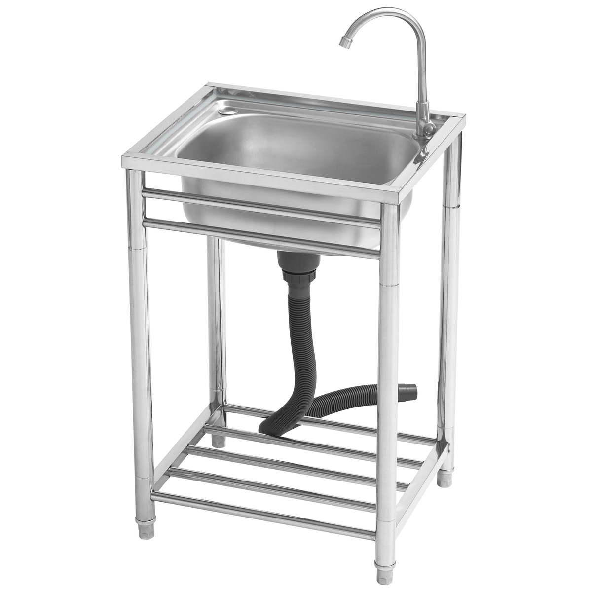 送料無料】ステンレス アウトドアキッチン 流し台 幅600mm 奥行550mm