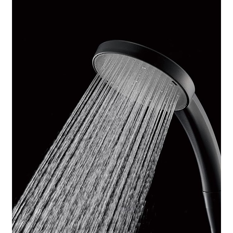 サンエイ SANEI シャワーヘッド ラージシャワー ブラック PS350-80XA-D