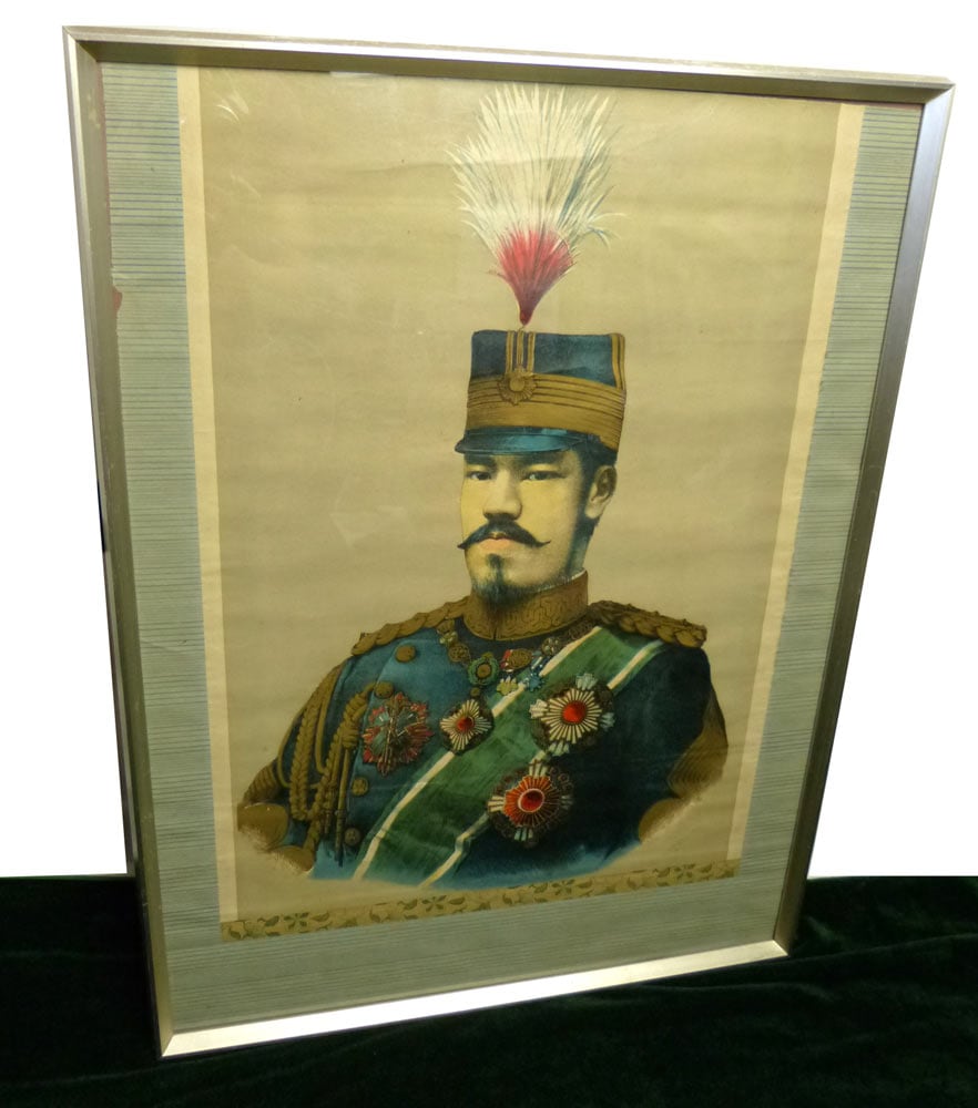 明治天皇 昭憲皇后 立像写真掛軸 220cm 【公式通販】