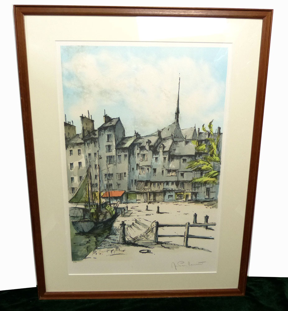 真作保証 Pierre BELLIERリトグラフ サイン有り / 良品 真作保証