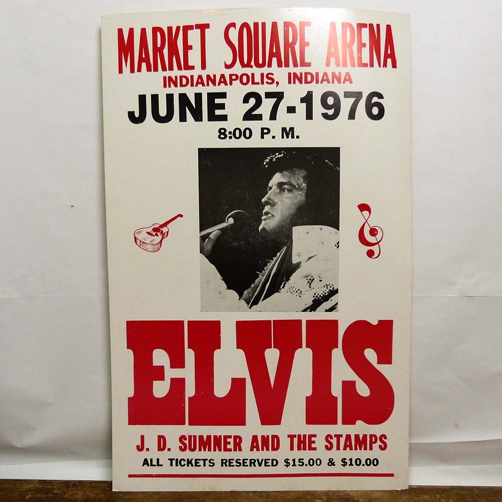 1976 Elvis Presley / エルヴィス・プレスリー プリントポスター(厚紙