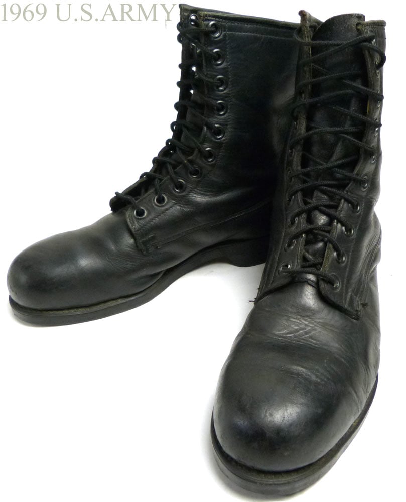 希少】1969年製 U.S.ARMY / 米軍/実物/コンバットブーツ 8 1/2W(幅広
