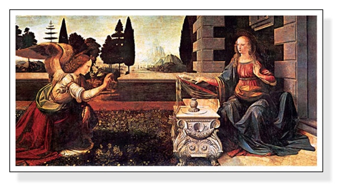 受胎告知（レオナルド ダ ヴィンチ） ポスター販売のアズポスター