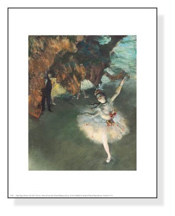 ドガ エトワール 舞台の踊り子 絵画 アンティーク絵画 ゴールド