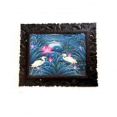 特大バリの風景画 ライステラス 油彩画 キャンバスサイン入り 148×88cm