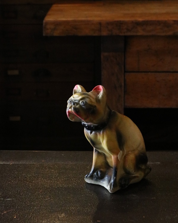 Chalkware Bull Dog A｜チョーク素材のブルドッグ A
