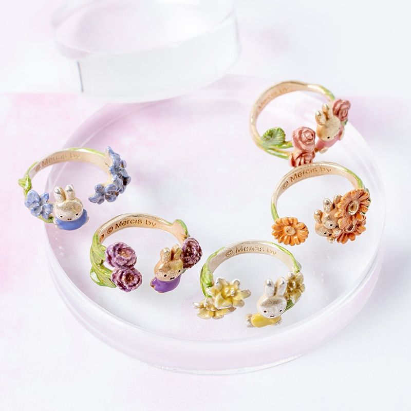 Flower Miffy パルナートポックコラボ フラワーリング オリエンタル