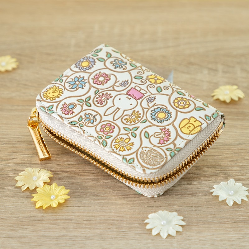 文庫革 ファスナー小銭入れ | 再入荷 | | ミッフィーのお花屋さん