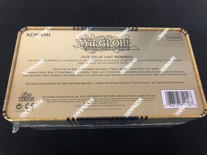 特価 遊戯王 2020 TIN OF LOST MEMORIES 未開封 EU版 【公式通販】