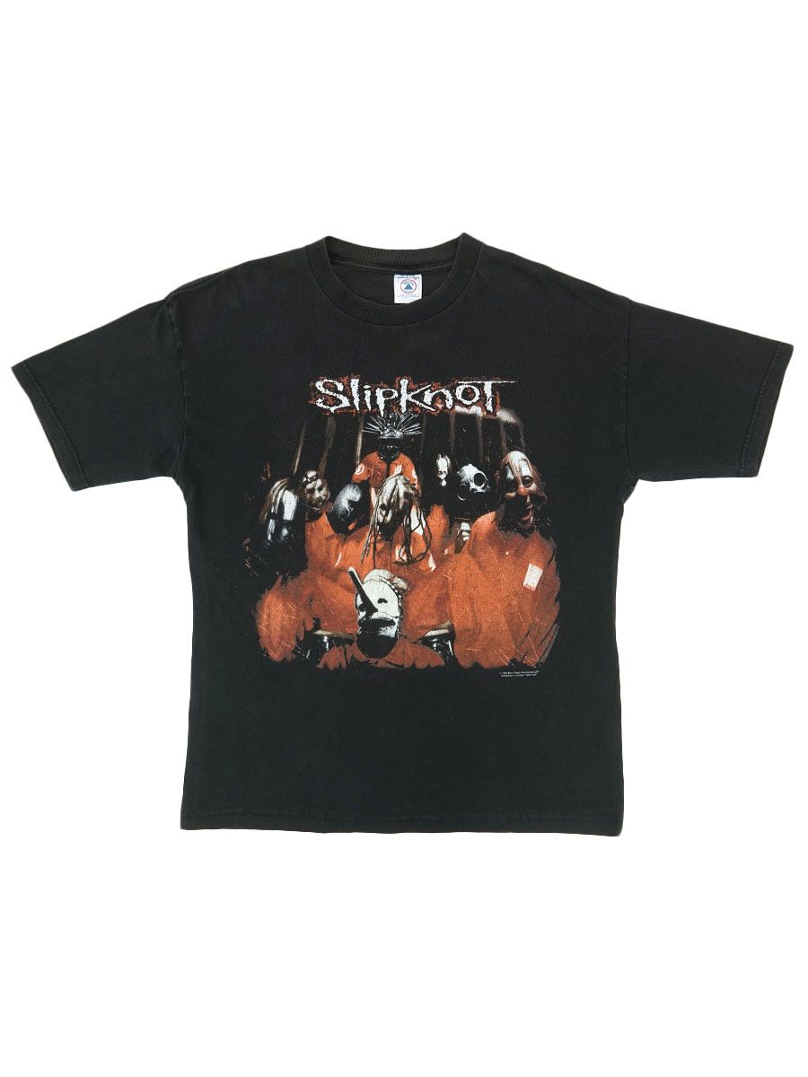 90's～ DELTA ''SlipKnoT'' 両面プリント Tシャツ ブラック 表記(XL