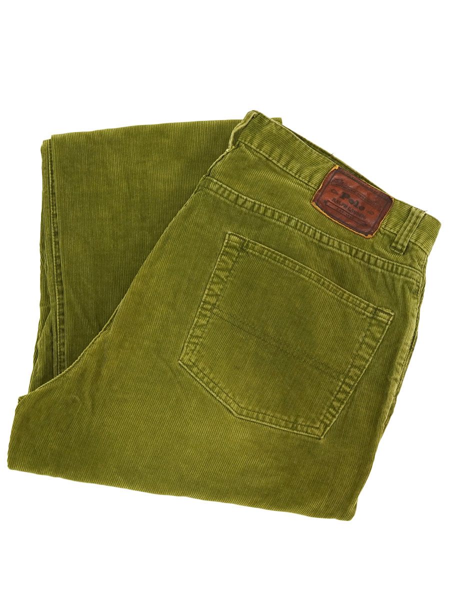 ラルフローレン 5ポケット コーデュロイパンツ グラスグリーン 表記