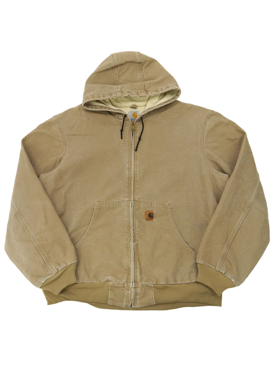 カーハート 裏サーマル アクティブジャケット ベージュ 表記(XL