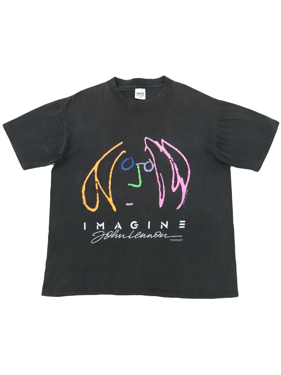 80's FUNSTUFF・NY ジョン・レノン ''IMAGINE'' 両面プリント Tシャツ