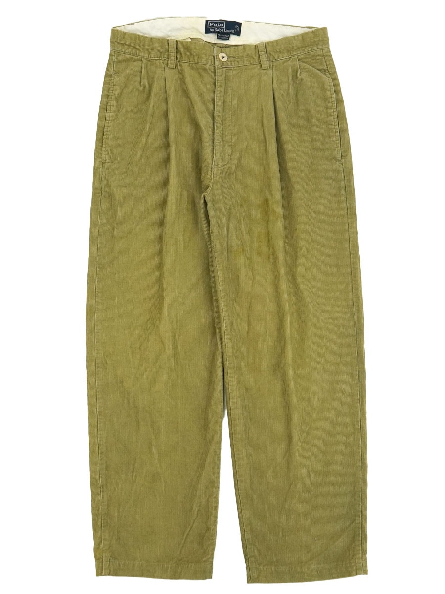ラルフローレン ''HAMMOND PANT'' 2タック 100％コットン コーデュロイ